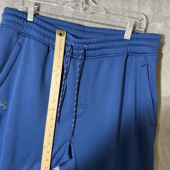 Under Armour ColdGear Joggers XL Blue Loose Fleece Lined Sweatpants Tapered